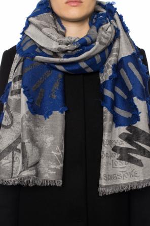 Scarf with an embroidered logo, zdjęcie 2 Scarf with an embroidered logo od Burberry